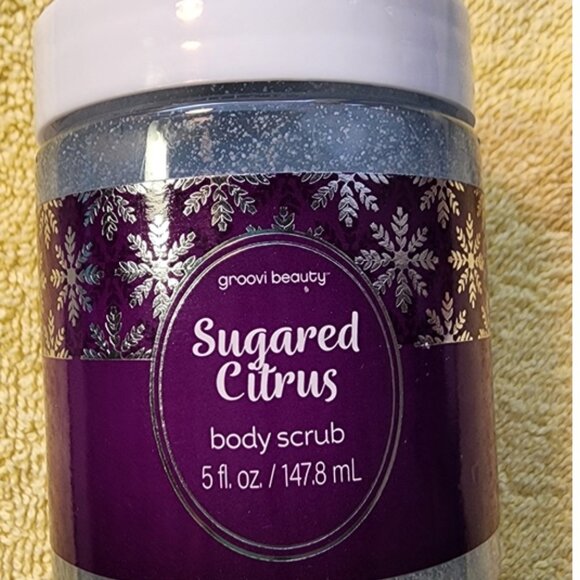 Groovi Beauty Warm Sugared Citrus Sugar Body Scrub 5 fl oz. NEW! - Picture 1 of 3